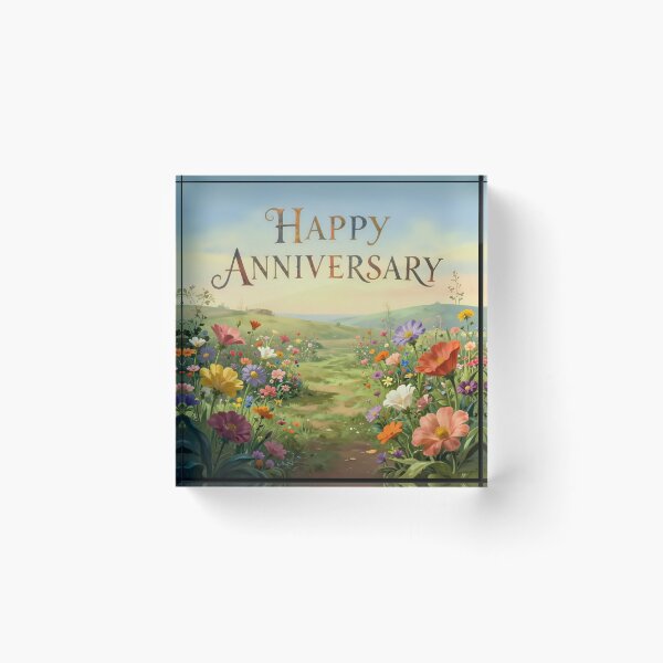 Item preview, Happy Anniversary – Romantic Spring Garden Love designed and sold by Nomad-Maynard.