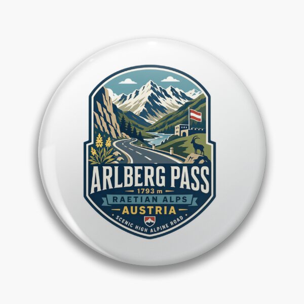 Item preview, Arlberg Pass Raetian Alps Austria Scenic High Alpine Road designed and sold by Simsimah26Parks.