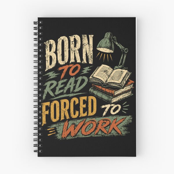 Item preview, Born To Read Forced To Work Bookworm Reader Work Life Humor designed and sold by HumansStuck12.