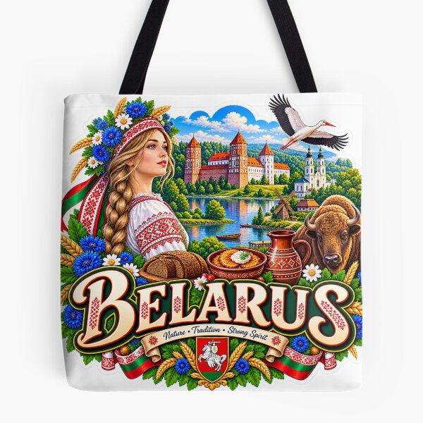 Item preview, Belarus Travel Sticker | Pahonia Shield Bison Stork & Craft Badge designed and sold by alexcorporation.