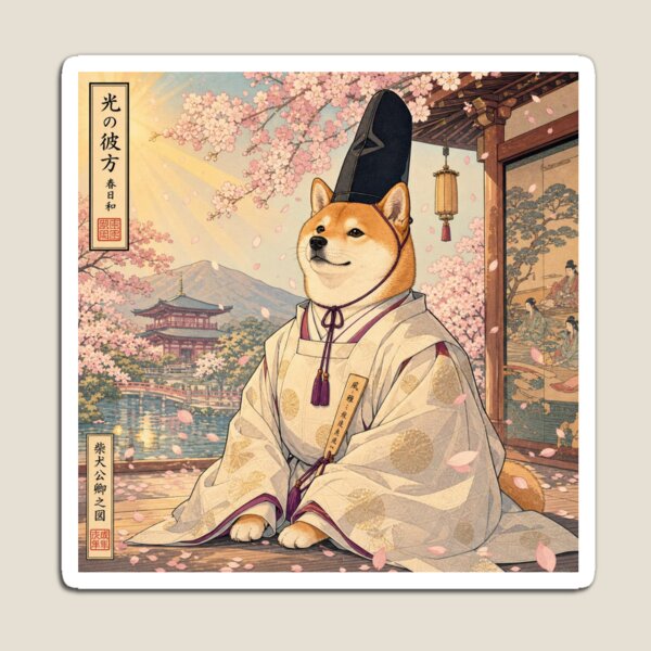 Item preview, Shiba Inu Poet - Hisakata no Hikari (Hyakunin Isshu) designed and sold by 0HAY0G0ZAIMASU.