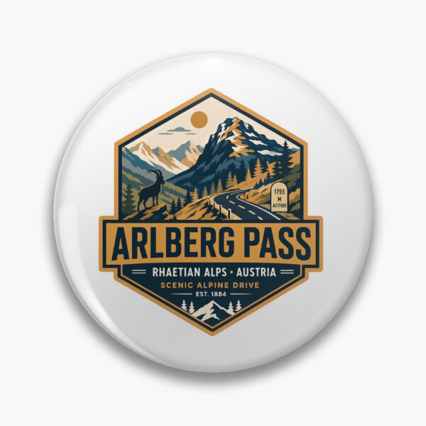 Item preview, Arlberg Pass Rhaetian Alps Austria Scenic Alpine Drive Mountain Travel designed and sold by Simsimah26Parks.