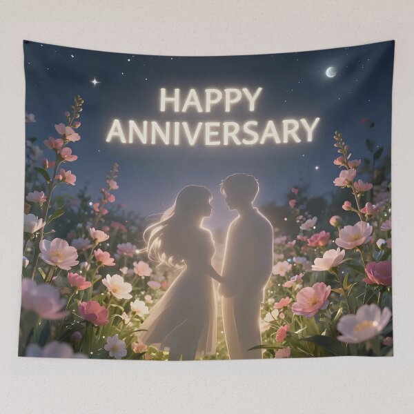 Item preview, Happy Anniversary – Romantic Spring Garden Love designed and sold by Nomad-Maynard.