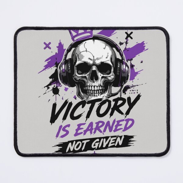 Item preview, Victory Is Earned Not Given – Competitive Gaming Motivation Gamer Design designed and sold by RajDeals.