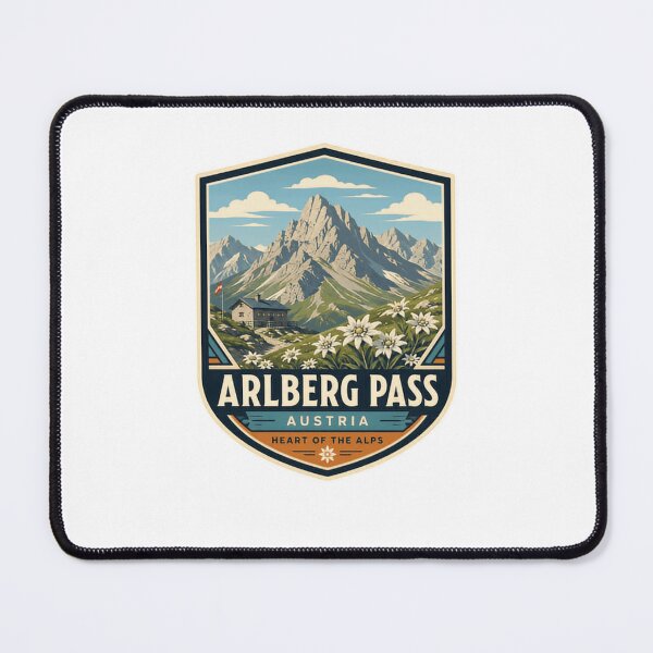Item preview, Arlberg Pass Austria Heart Of The Alps Alpine Mountain Travel Souvenir designed and sold by Star3NowForMe.