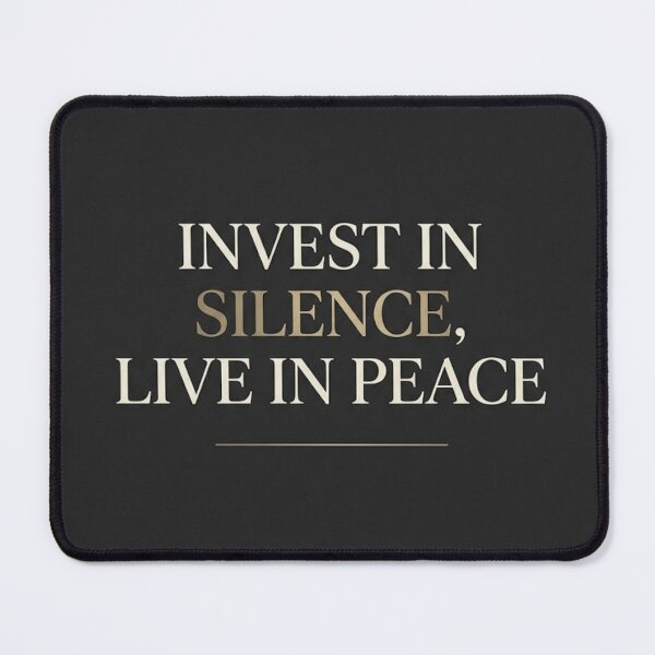 Item preview, Invest in Silence, Live in Peace designed and sold by Zaramodo.