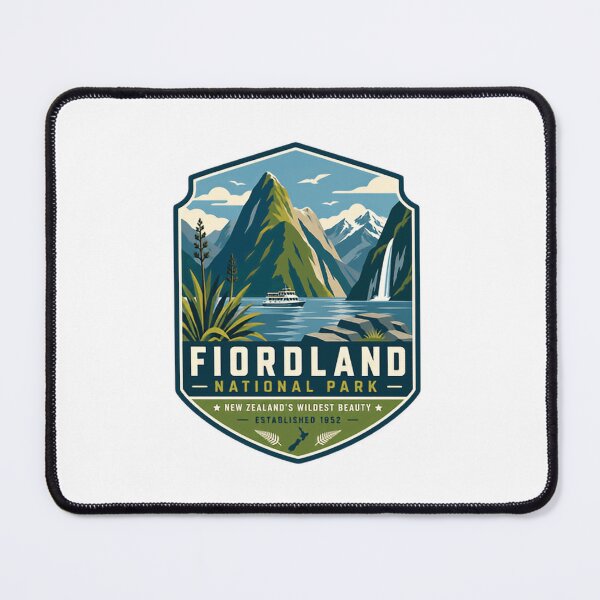 Item preview, Fiordland National Park New Zealand's Wildest Beauty Established 1952 New Zealand Travel Souvenir designed and sold by Simsimah26Parks.
