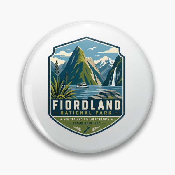 Item preview, Fiordland National Park New Zealand's Wildest Beauty Established 1952 New Zealand Travel Souvenir designed and sold by Simsimah26Parks.