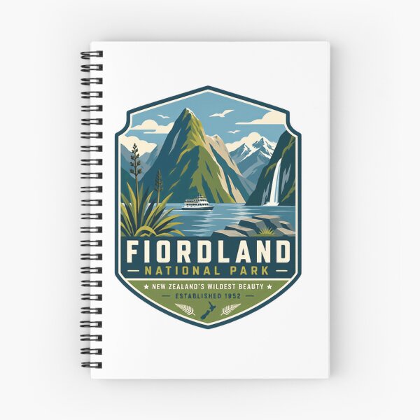 Item preview, Fiordland National Park New Zealand's Wildest Beauty Established 1952 New Zealand Travel Souvenir designed and sold by Simsimah26Parks.