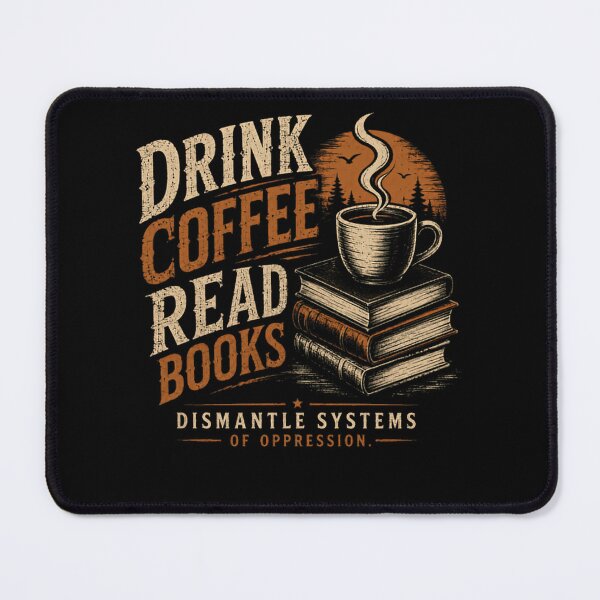 Item preview, Drink Coffee Read Books Dismantle Systems Of Oppression Social Justice Activist Reader Coffee Lover designed and sold by HumansStuck12.
