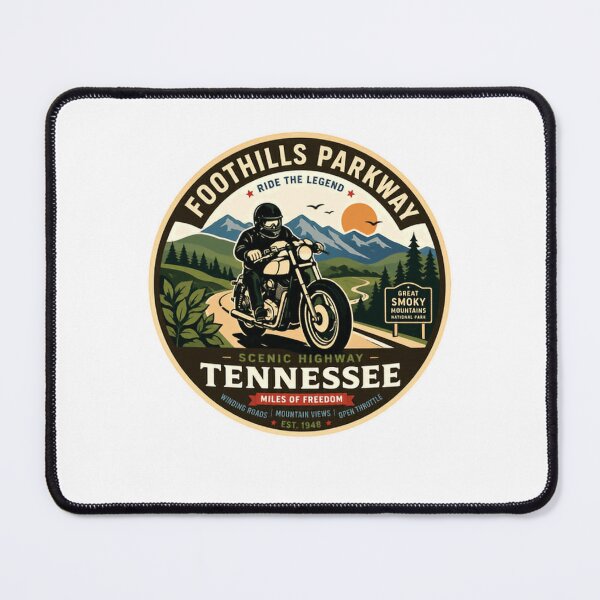 Item preview, Foothills Parkway Ride The Legend Tennessee Biker Motorcycle Road Trip Great Smoky Mountains National Park designed and sold by Star3NowForMe.