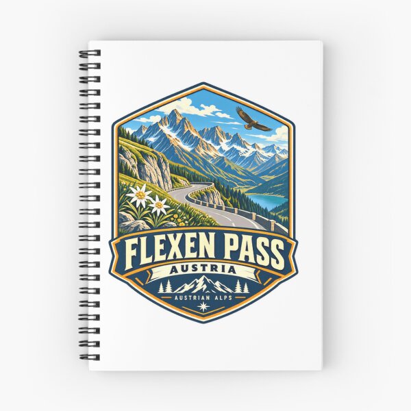 Item preview, Flexen Pass Austria Austrian Alps Mountain Travel Road Trip designed and sold by Simsimah26Parks.