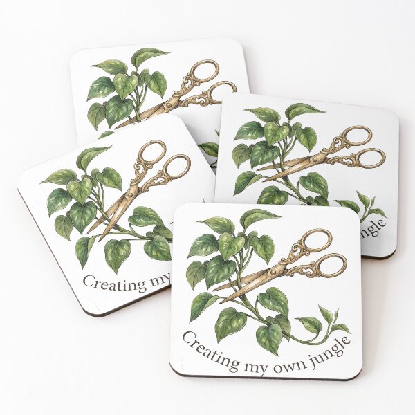 Item preview, Creating My Own Jungle Botanical Scissors Vintage Houseplant Art designed and sold by WorldShop17.