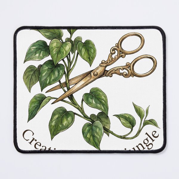Item preview, Creating My Own Jungle Botanical Scissors Vintage Houseplant Art designed and sold by WorldShop17.