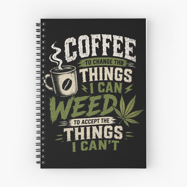 Item preview, Coffee To Change The Things I Can Weed To Accept The Things I Can't Cannabis Coffee Enthusiast designed and sold by HumansStuck12.