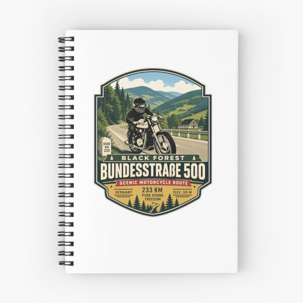 Item preview, Black Forest Bundesstrasse 500 Scenic Motorcycle Route Germany Rider Travel designed and sold by Star3NowForMe.