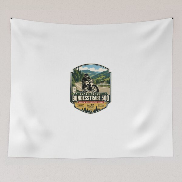 Item preview, Black Forest Bundesstrasse 500 Scenic Motorcycle Route Germany Rider Travel designed and sold by Star3NowForMe.