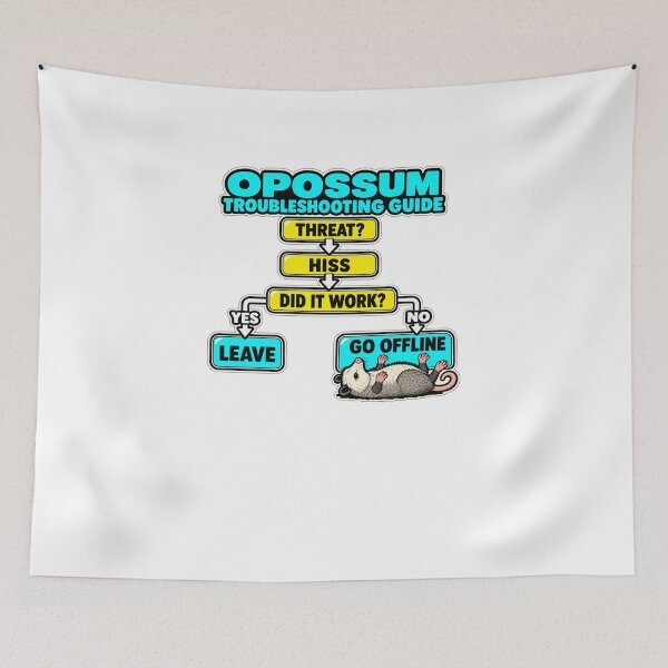 Item preview, Opossum Hiss or Go Offline Guide designed and sold by elderberry.