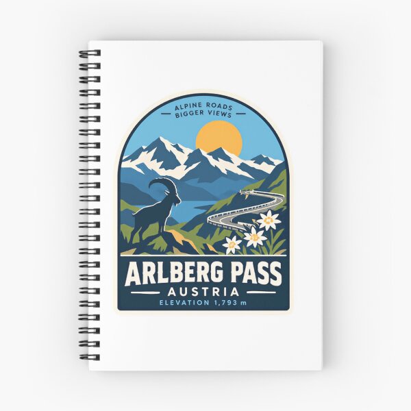 Item preview, Alpine Roads Bigger Views Arlberg Pass Austria Elevation 1,793 M Alps Mountain Travel Souvenir designed and sold by Simsimah26Parks.