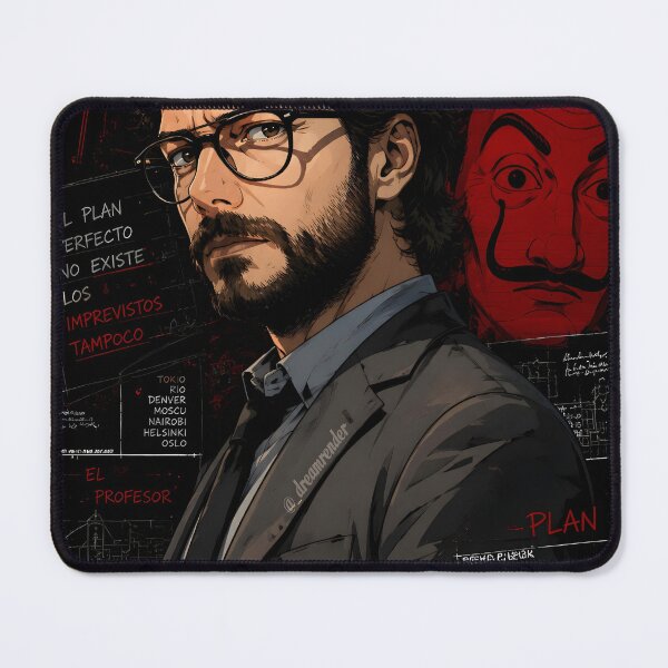 Item preview, Money Heist The Professor El Cerebro Poster designed and sold by CrazyRedBubble1.