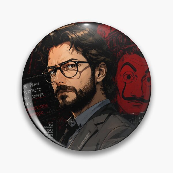 Item preview, Money Heist The Professor El Cerebro Poster designed and sold by CrazyRedBubble1.