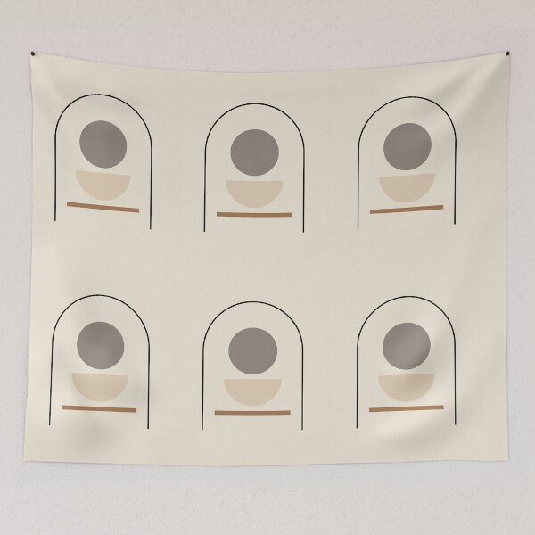 Item preview, Boho Arch Geometric Abstract Art Modern Minimalist Shape designed and sold by Artemis & Woven Collective.