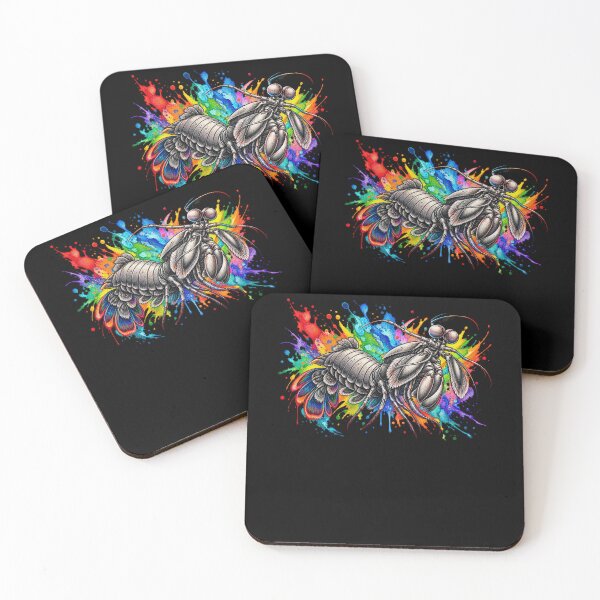 Item preview, Funny Rainbow Mantis Shrimp Art designed and sold by elderberry.