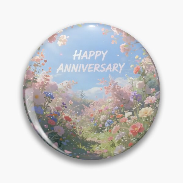 Item preview, Happy Anniversary – Romantic Spring Garden Love designed and sold by Nomad-Maynard.