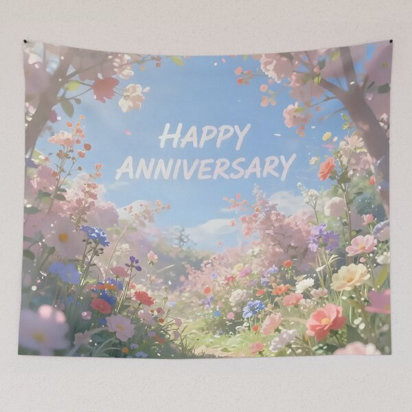 Item preview, Happy Anniversary – Romantic Spring Garden Love designed and sold by Nomad-Maynard.