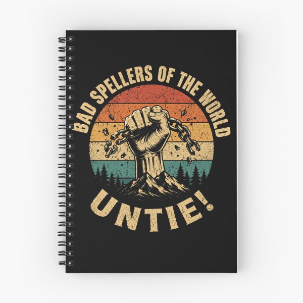 Item preview, Bad Spellers Of The World Untie! Funny Spelling Grammar Joke designed and sold by SkeletonsDanger.
