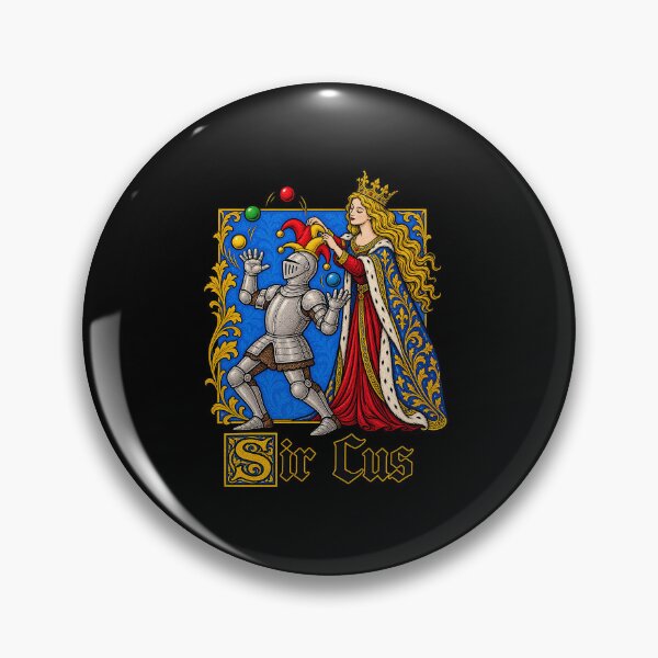 Item preview, Funny Medieval Knight Jester Sir Cus Circus Pun Art designed and sold by elderberry.