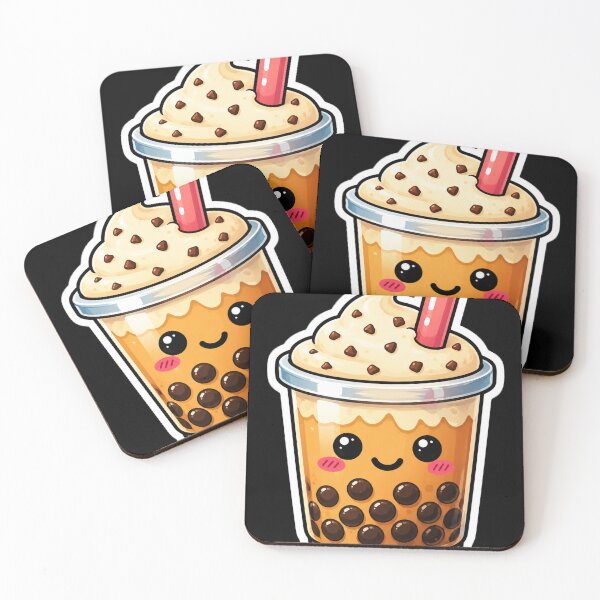 Item preview, Cute Kawaii Bubble Tea Boba designed and sold by Kushwaha18.