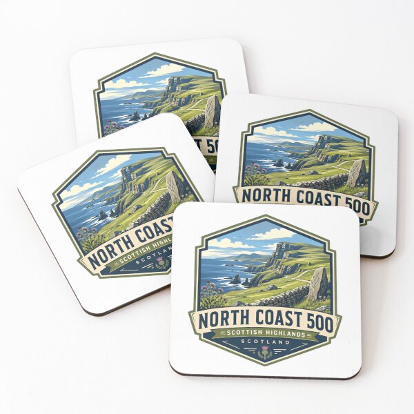 Item preview, North Coast 500 Scottish Highlands Scotland Road Trip Travel Souvenir designed and sold by Simsimah26Parks.