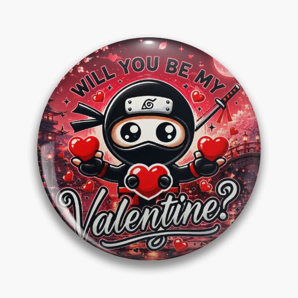 Item preview, Cute Ninja Valentine Japanese Love designed and sold by Fei Long Design Hub.