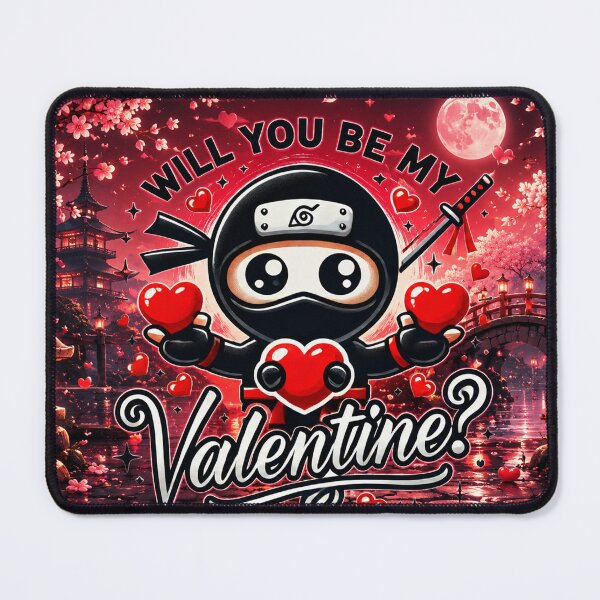 Item preview, Cute Ninja Valentine Japanese Love designed and sold by Fei Long Design Hub.