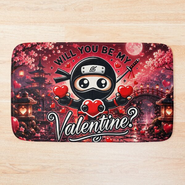 Item preview, Cute Ninja Valentine Japanese Love designed and sold by Fei Long Design Hub.