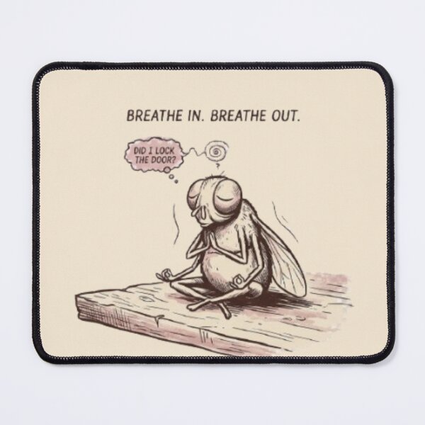 Item preview, Funny Overthinking Fly Meditation – Did I Lock the Door? designed and sold by InnerwayStudio.