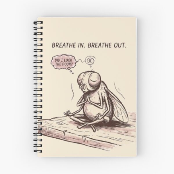 Item preview, Funny Overthinking Fly Meditation – Did I Lock the Door? designed and sold by InnerwayStudio.