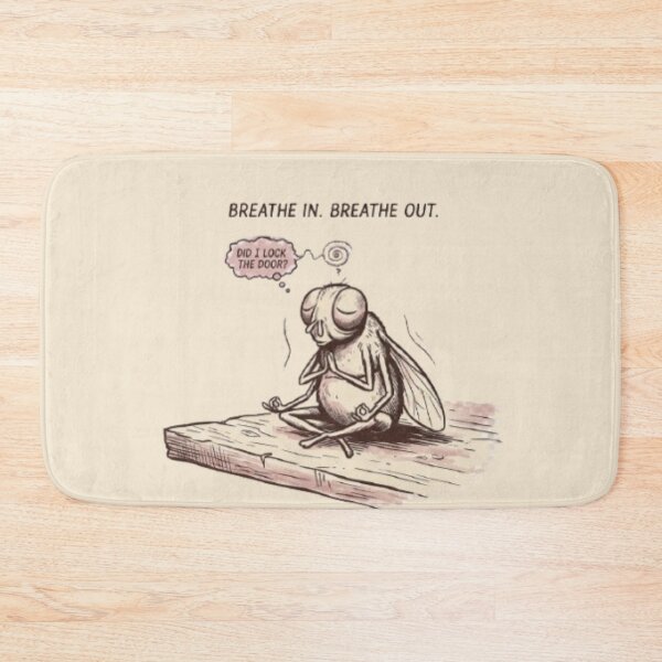 Item preview, Funny Overthinking Fly Meditation – Did I Lock the Door? designed and sold by InnerwayStudio.