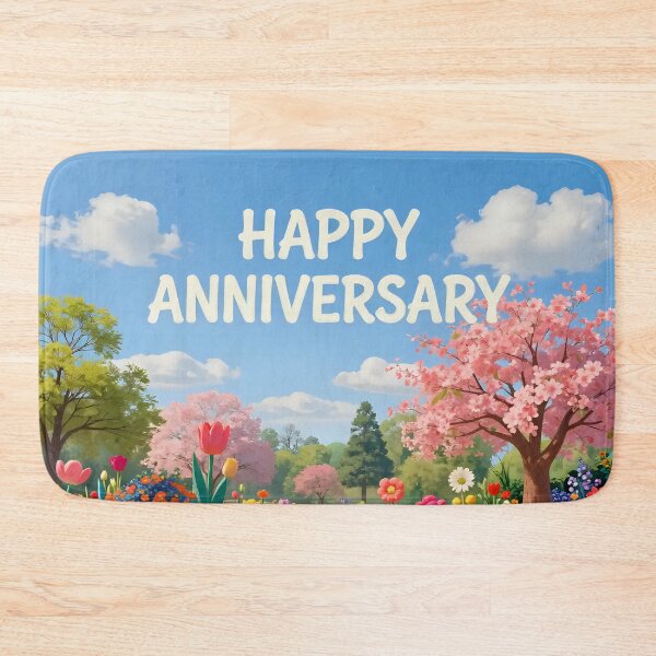Item preview, Happy Anniversary – Romantic Spring Garden Love designed and sold by Nomad-Maynard.