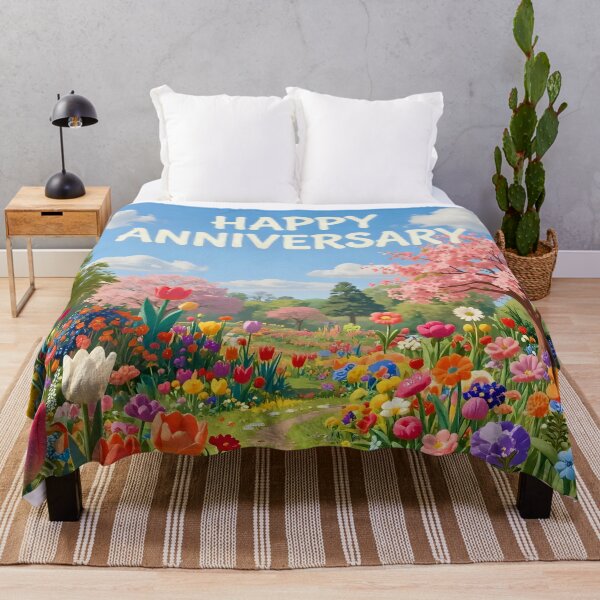 Item preview, Happy Anniversary – Romantic Spring Garden Love designed and sold by Nomad-Maynard.