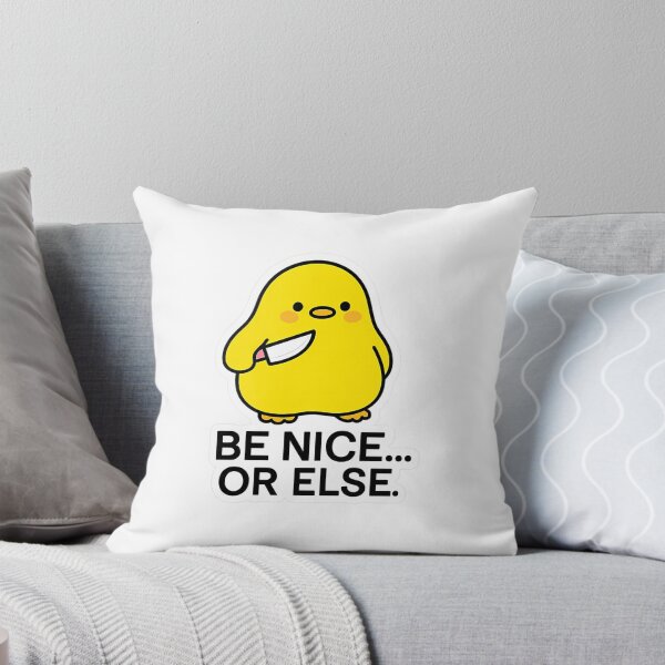 Item preview, Be Nice... Or Else  Cute Chick With Knife designed and sold by serah-pasc.