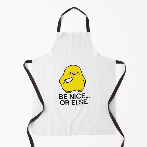 Item preview, Be Nice... Or Else  Cute Chick With Knife designed and sold by serah-pasc.