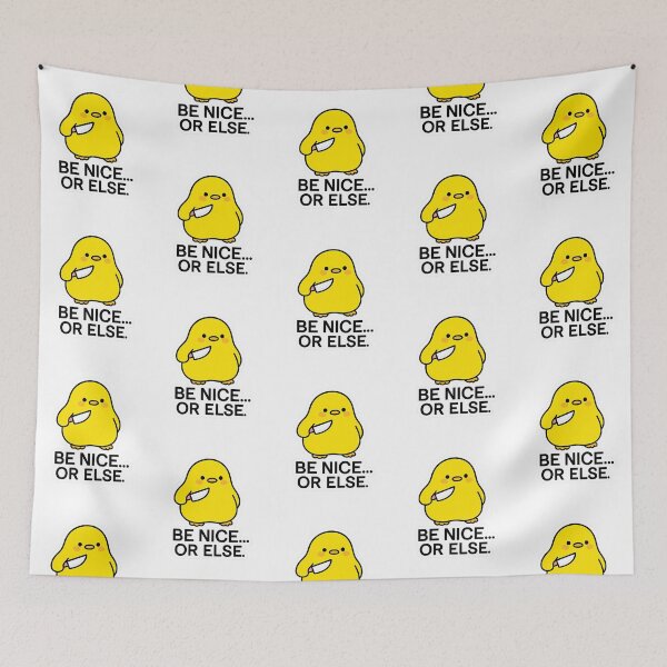Item preview, Be Nice... Or Else  Cute Chick With Knife designed and sold by serah-pasc.