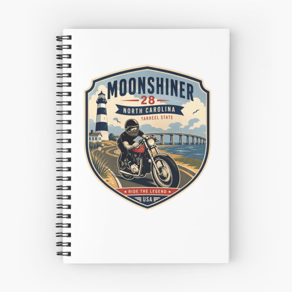 Item preview, Moonshiner 28 North Carolina Tarheel State Ride The Legend USA Biker Motorcycle Rider designed and sold by Star3NowForMe.