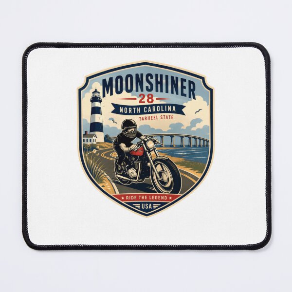 Item preview, Moonshiner 28 North Carolina Tarheel State Ride The Legend USA Biker Motorcycle Rider designed and sold by Star3NowForMe.