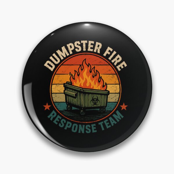 Item preview, Dumpster Fire Response Team Sarcastic Chaos Management Gift designed and sold by SkeletonsDanger.
