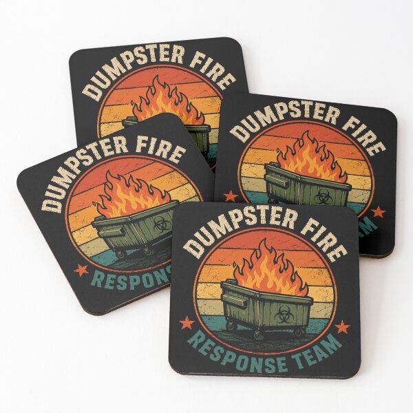 Item preview, Dumpster Fire Response Team Sarcastic Chaos Management Gift designed and sold by SkeletonsDanger.