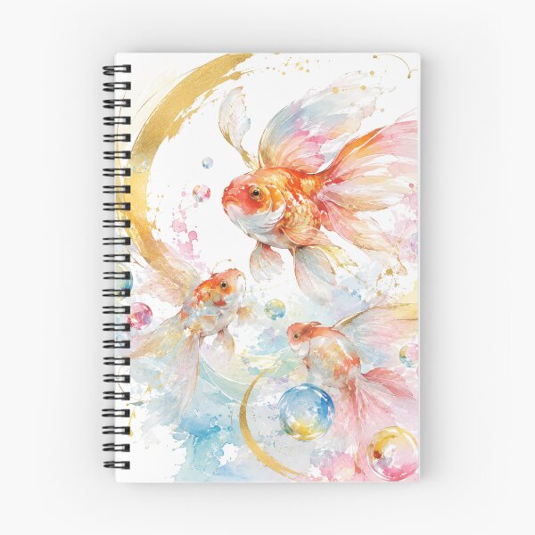 Item preview, Golden Koi Dream — Ethereal Japanese Watercolor Art designed and sold by アミヤジャ.