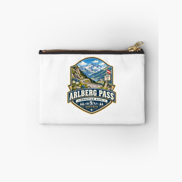 Item preview, Arlberg Pass Rhaetian Alps Austria Alpine Road Trip Traveler designed and sold by Star3NowForMe.